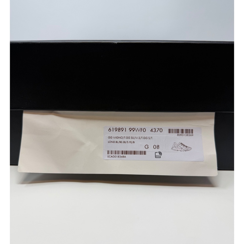 Gucci Rhyton GG Beige White Yellow Sneaker Size 9 US 8 Gucci - Picture 8 of 8